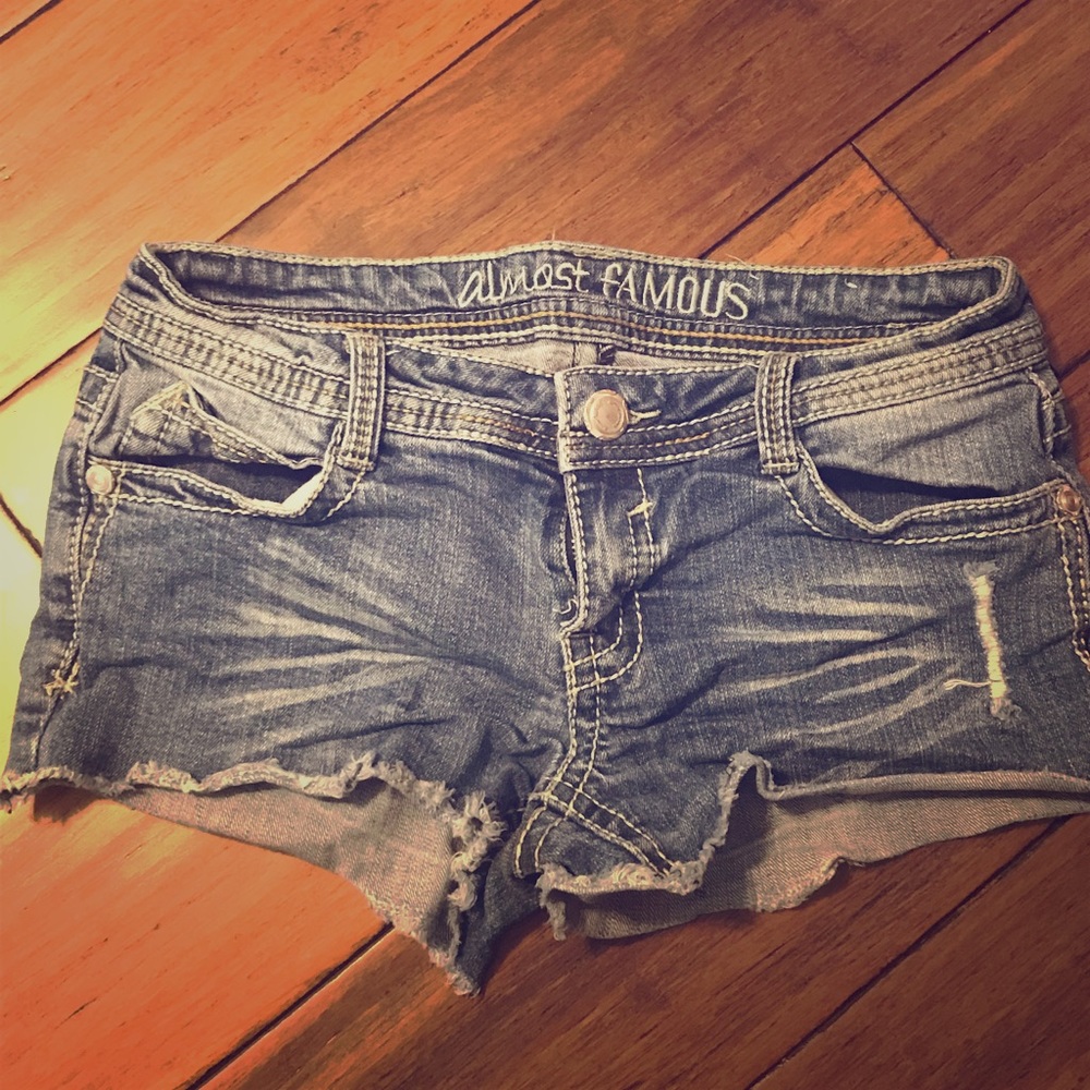 Denim shorts